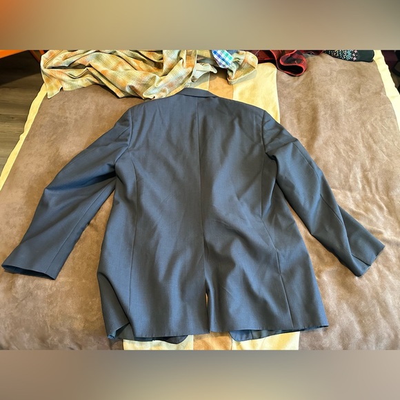 Men’s 44L Brooks Brothers blazer immaculate fine blue check Italian - Picture 2 of 6